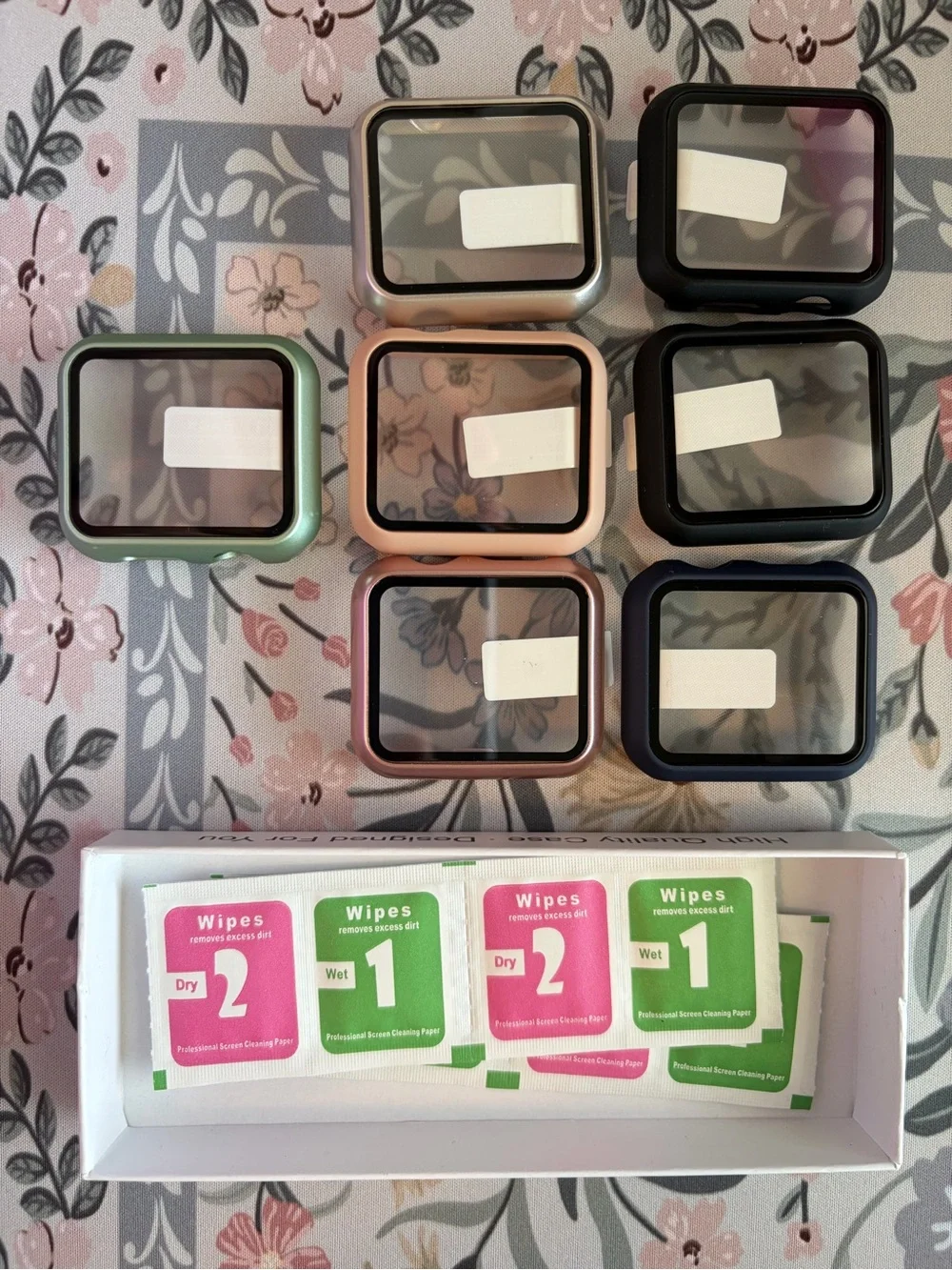 APPLE Watch 42MM Variety Cases - Black, Navy, Dark Green, Silver, Light Pink…